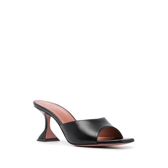 Amina Muaddi Black Sandals Women - Picture 3 of 4